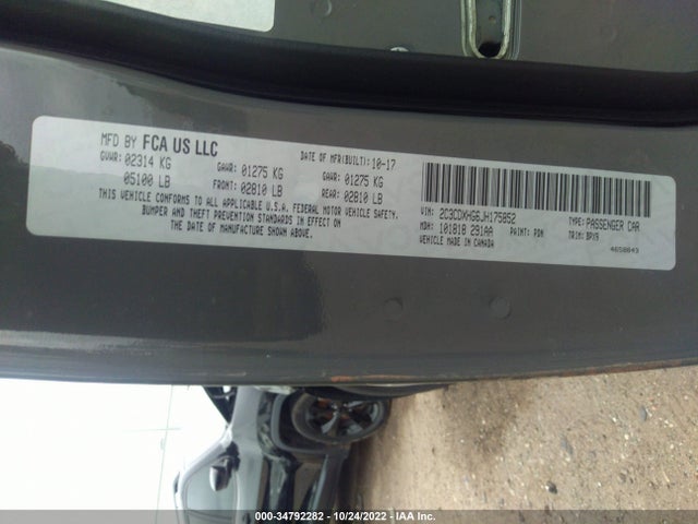 Dodge Charger Sxt Plus 2018 2C3CDXHG6JH175852 Image 9