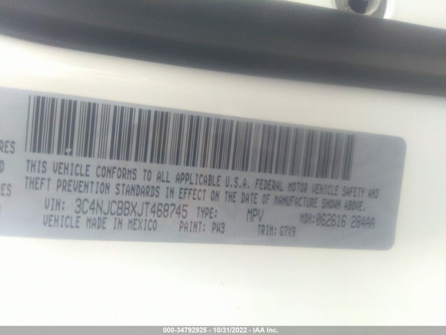3C4NJCBBXJT468745 Jeep Compass Latitude