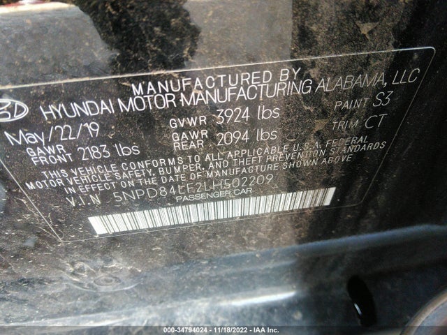 Hyundai Elantra Value Edition 2020 5NPD84LF2LH502209 Image 14