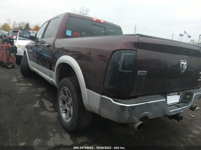 2012 RAM 1500 LARAMIE VIN: 1C6RD7NT1CS147516