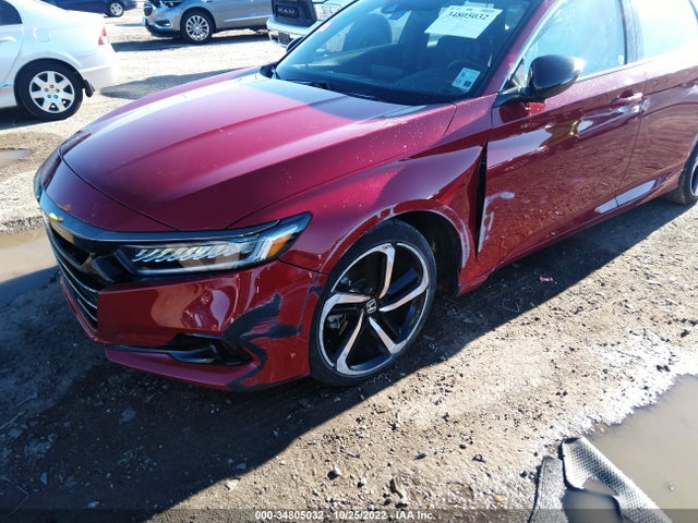 2021 HONDA ACCORD SEDAN SPORT VIN: 1HGCV1F39MA054565