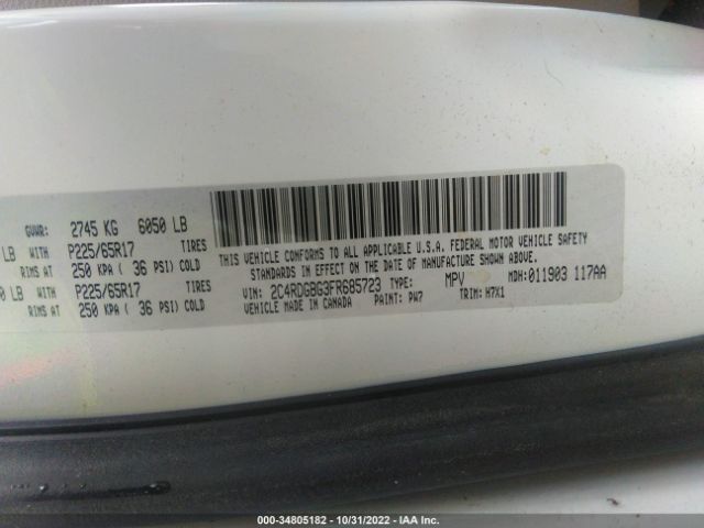 2C4RDGBG3FR685723 Dodge Grand Caravan American Value Pkg