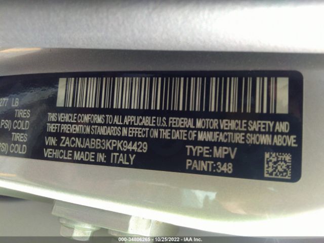 ZACNJABB3KPK94429 Jeep Renegade Latitude