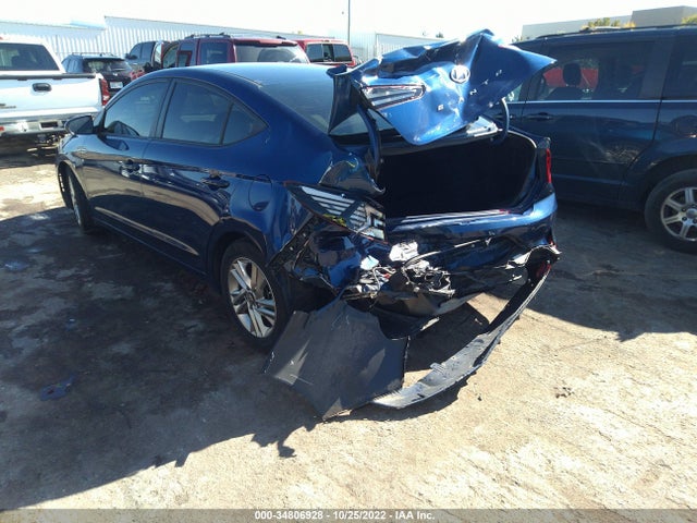 2019 HYUNDAI ELANTRA SEL VIN: 5NPD84LF1KH409499