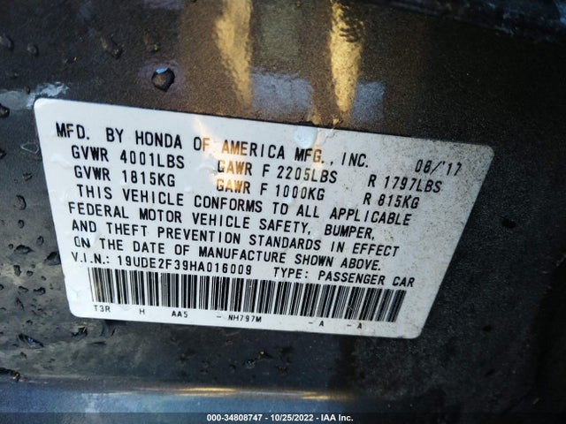 Acura ILX 2017 19UDE2F39HA016009 Image 9