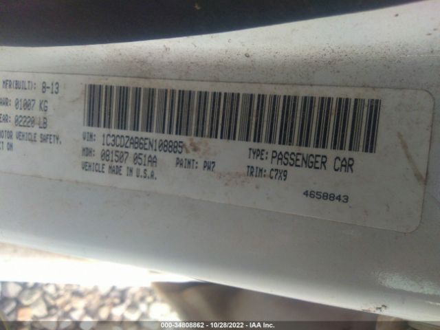 1C3CDZAB6EN108885 Dodge AVENGER SE