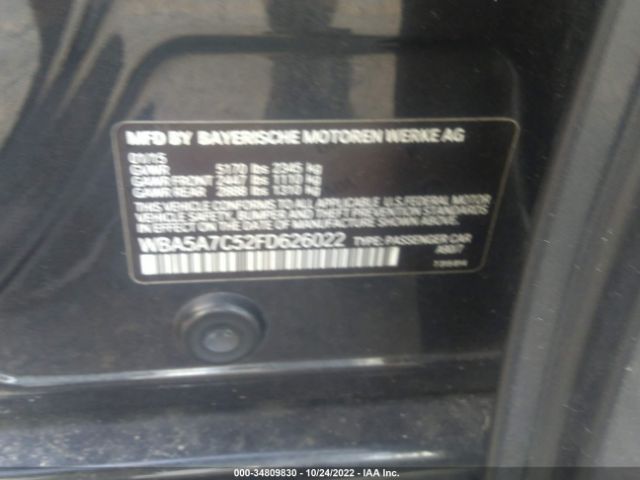 WBA5A7C52FD626022 BMW 5 Series 528i Xdrive