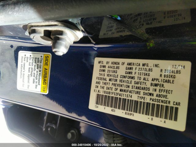 19UUB1F52FA011574 Acura TLX TECH