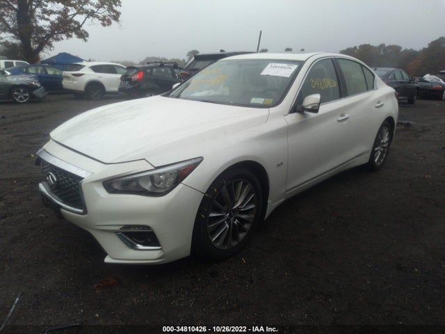 34810426 :رقم المزاد ، JN1EV7AR2JM438822 vin ، 2018 Infiniti Q50 3.0t Luxe مزاد بيع