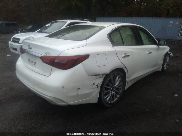 34810426 :رقم المزاد ، JN1EV7AR2JM438822 vin ، 2018 Infiniti Q50 3.0t Luxe مزاد بيع