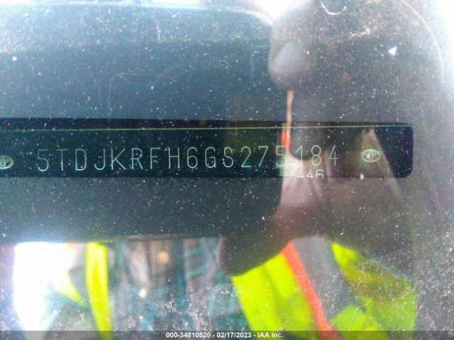 5TDJKRFH6GS275184 Toyota Highlander Xle V6