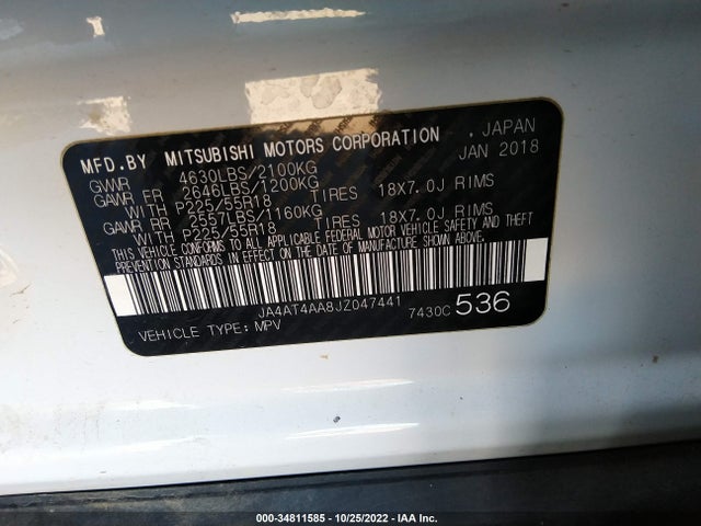 JA4AT4AA8JZ047441 Mitsubishi Eclipse Cross Le