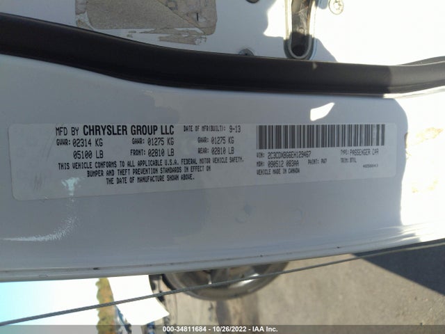 Dodge Charger Se 2014 2C3CDXBG6EH129467 Image 9