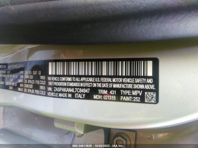 ZASPAKAN4L7C84947 Alfa Romeo Stelvio Sport