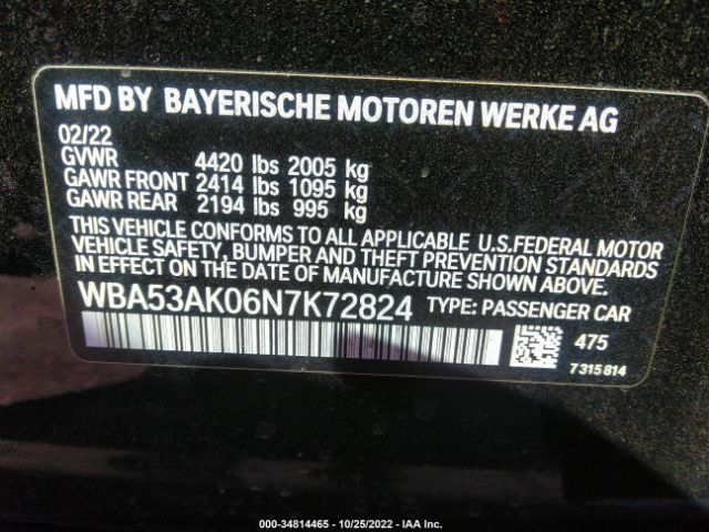 WBA53AK06N7K72824 BMW 2 Series 228i