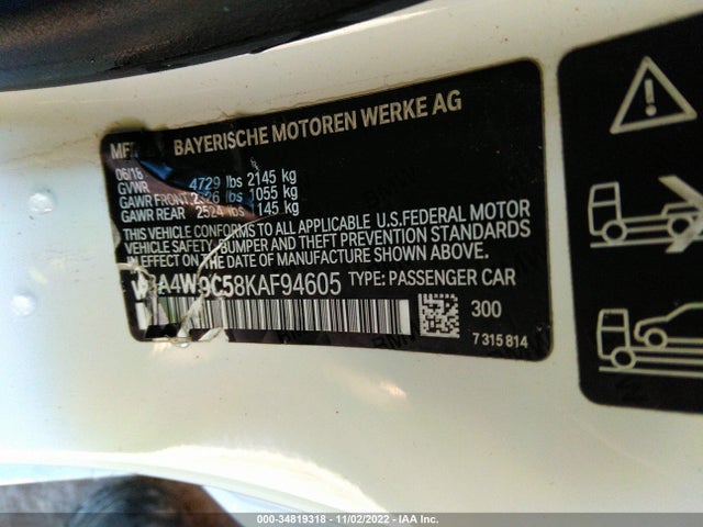 2019 BMW 4 Series, VIN: WBA4W9C58KAF94605