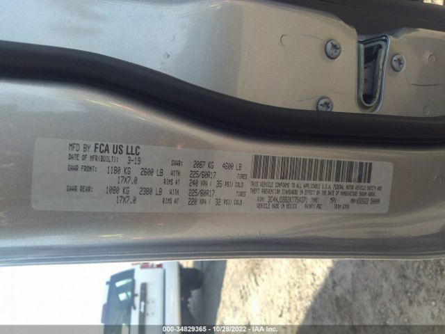 3C4NJDBB2KT754371 Jeep Compass Latitude