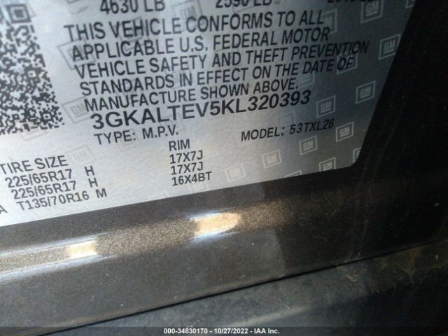 3GKALTEV5KL320393 GMC Terrain Sle