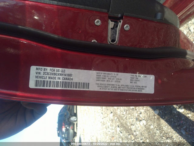 Dodge Charger Sxt 2022 2C3CDXBGXNH141802 Image 9