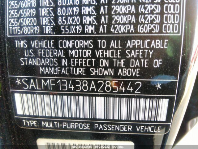 SALMF13438A285442 Land Rover Range Rover Sc