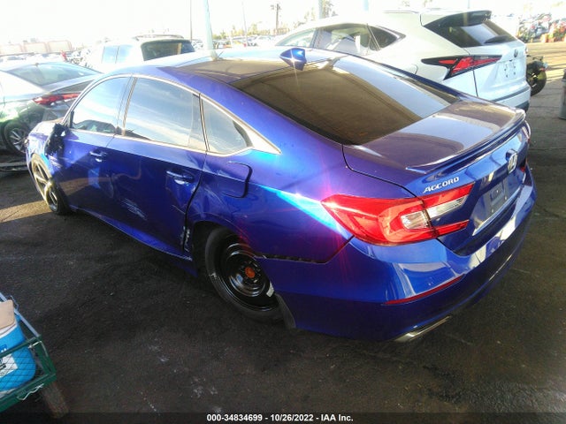 2018 HONDA ACCORD SEDAN SPORT 1.5T VIN: 1HGCV1F38JA137710