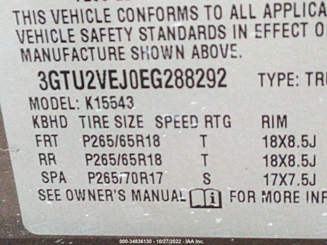 GMC Sierra 1500 Slt 2014 3GTU2VEJ0EG288292 Image 9