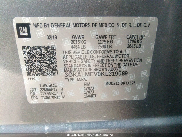 GMC Terrain Sle 2019 3GKALMEV0KL319089 Image 9