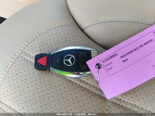 2018 Mercedes-Benz GLE-Class, VIN: 4JGDA5HB1JB124412