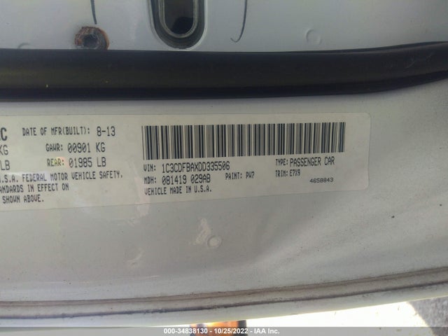 Dodge DART SXT 2013 1C3CDFBAXDD335506 Image 9