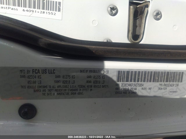 2018 Chrysler 300, VIN: 2C3CCAAG7JH275954