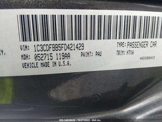 Dodge DART SXT 2015 1C3CDFBB5FD421429 Image 9
