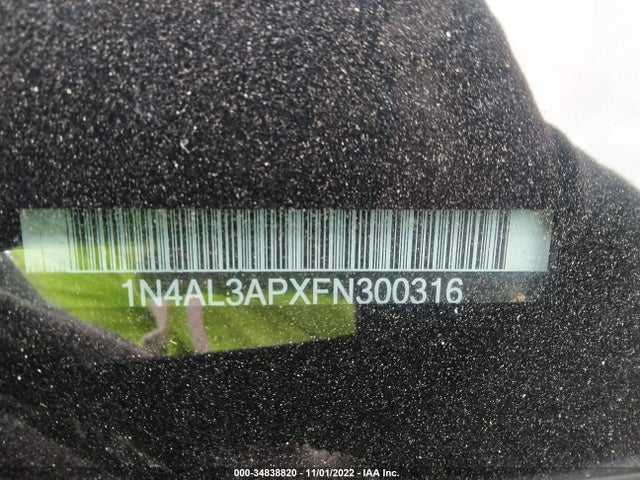 2015 NISSAN ALTIMA 2.5 VIN: 1N4AL3APXFN300316