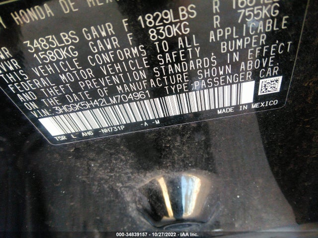 2020 Honda Fit, VIN: 3HGGK5H42LM704961