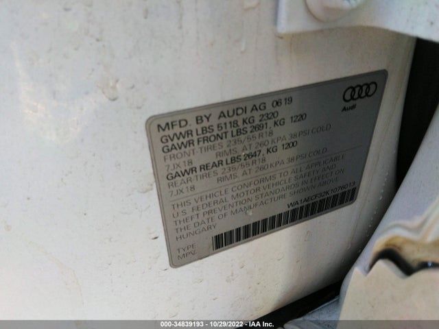 2019 Audi Q3, VIN: WA1AECF32K1076013
