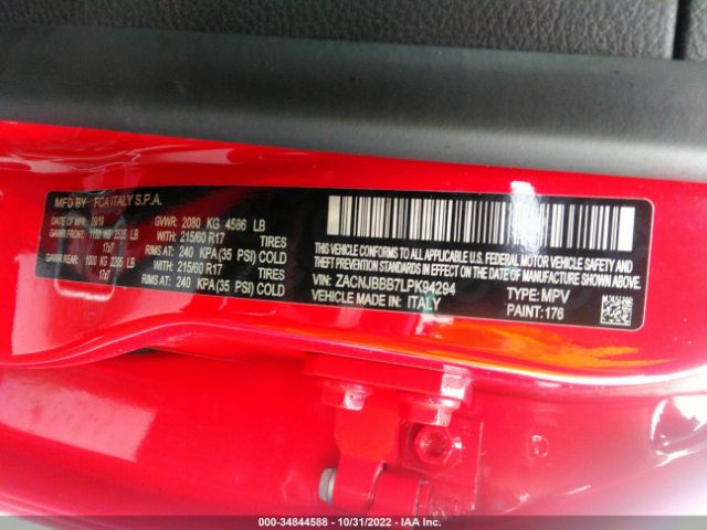 2020 JEEP RENEGADE ZACNJBBB7LPK94294 Photo 8