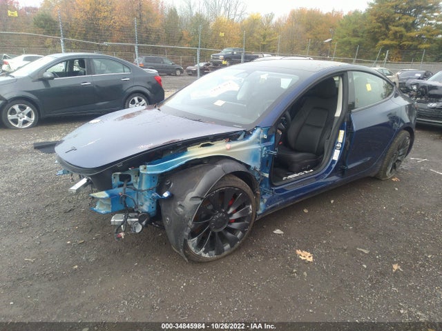Tesla Model 3 Performance 2022 5YJ3E1EC5NF260250 Image 2