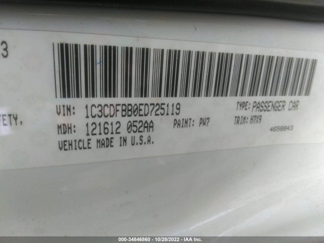 Dodge DART SXT 2014 1C3CDFBB0ED725119 Image 10