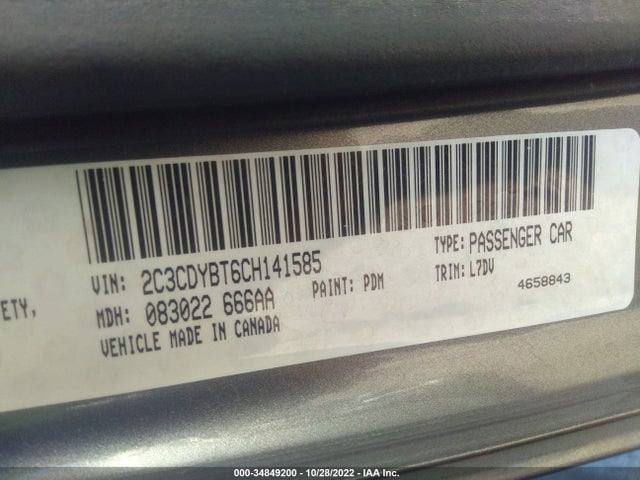 Dodge Challenger R/t 2012 2C3CDYBT6CH141585 Image 10