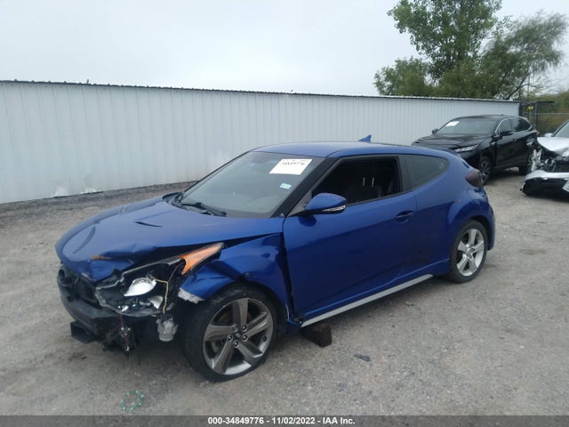 2013 HYUNDAI VELOSTER TURBO W/BLACK INT VIN: KMHTC6AE7DU178144