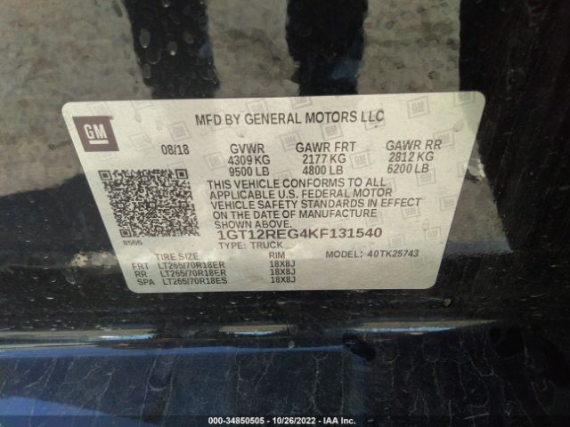 1GT12REG4KF131540 GMC Sierra 2500hd Slt