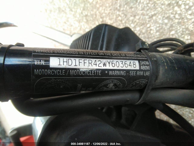 1998 HARLEY-DAVIDSON FLHTCI ANNIVERSARY VIN: 1HD1FFR42WY603648