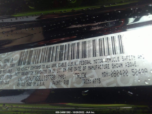 2020 Jeep Gladiator, VIN: 1C6HJTAG5LL137720