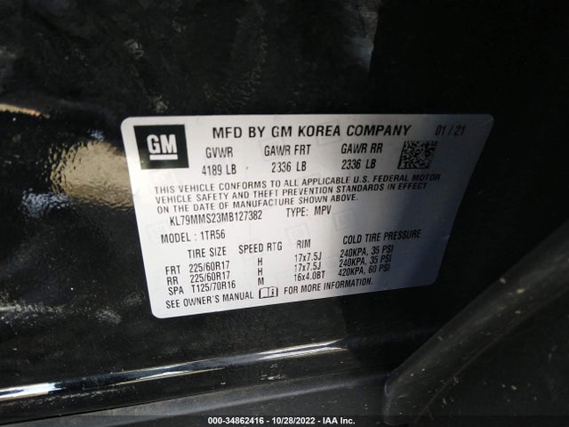 Chevrolet Trailblazer Ls 2021 KL79MMS23MB127382 Image 9