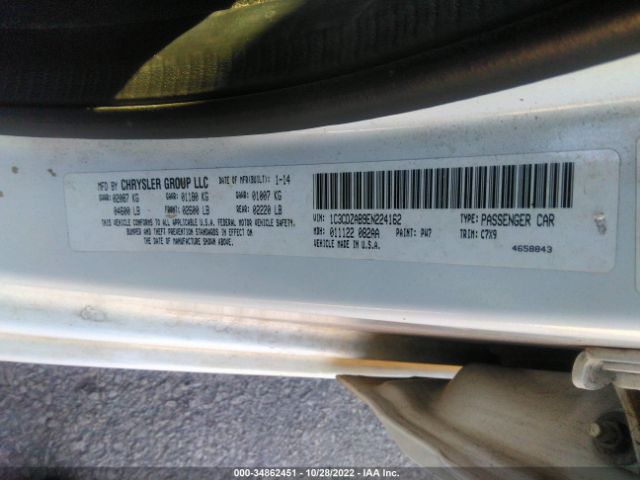 1C3CDZAB9EN224162 Dodge AVENGER SE