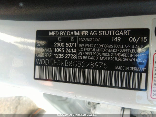 Продаж на аукціоні авто 2016 Mercedes-benz E-class E 350, vin: WDDHF5KB8GB228975, номер лоту: 34863957
