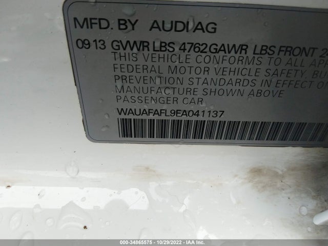WAUAFAFL9EA041137 Audi A4 PREMIUM