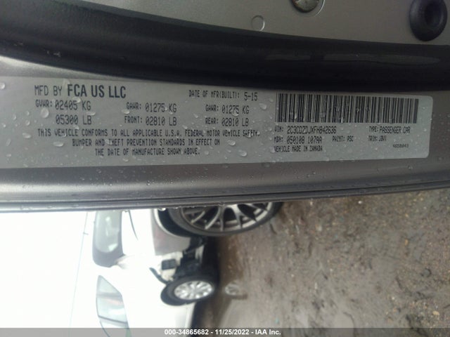 Dodge Challenger Srt 392 2015 2C3CDZDJXFH842636 Image 9