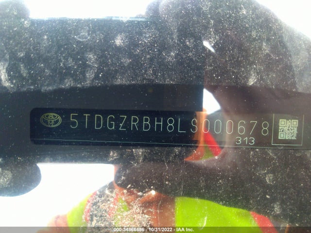 2020 Toyota Highlander, VIN: 5TDGZRBH8LS000678