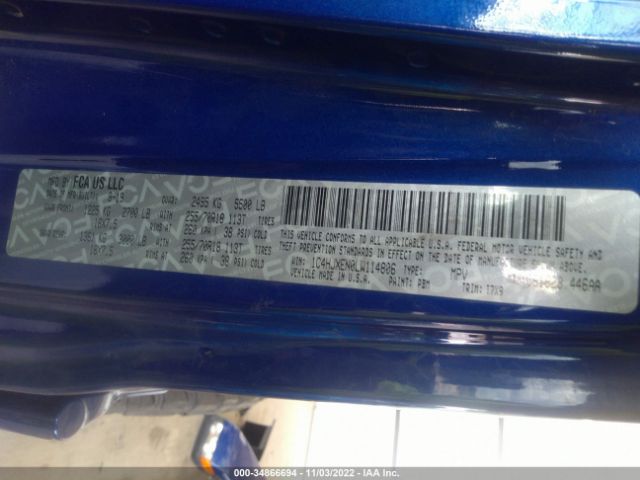 1C4HJXEN0LW114806 Jeep Wrangler Unlimited Sahara
