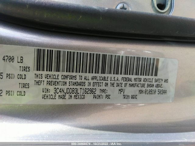 3C4NJDDB3LT162962 Jeep Compass Trailhawk